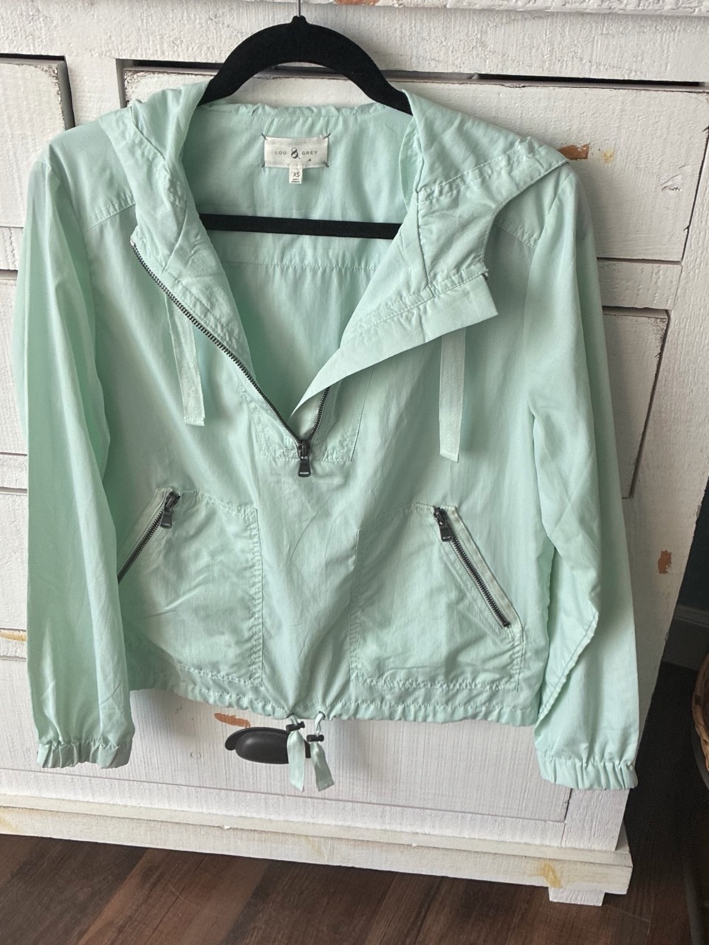 Light Mint  Jacket with Hood
